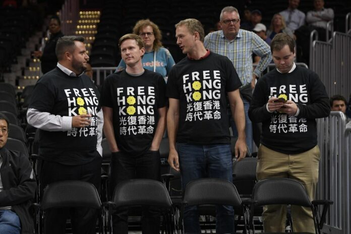 Activists wear