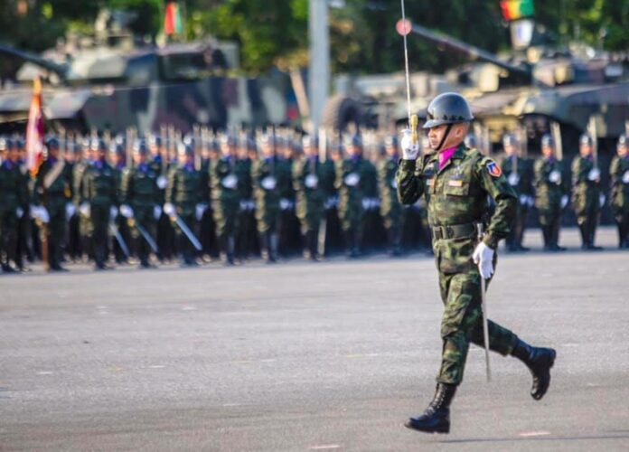 The army's 1st Division seen at a military parade on Jan. 18, 2019. Image: Royal Thai Army.