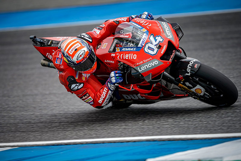 Italy's Andrea Dovizioso rides a Ducati during Thailand's MotoGP at the Chang International Circuit on Oct. 6, 2019 in Buriram. Dovizioso came in fourth. Photo: Andrea Dovizioso / Facebook