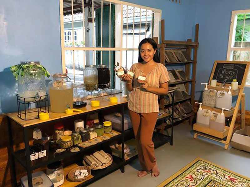 Kaewklao Kaewbunjong in her Term Ta Na Nakhon shop. Photo Kaewklao Kaewbunjong / Courtesy