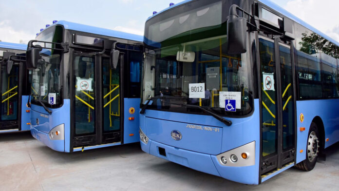 A file photo of new BMTA buses.