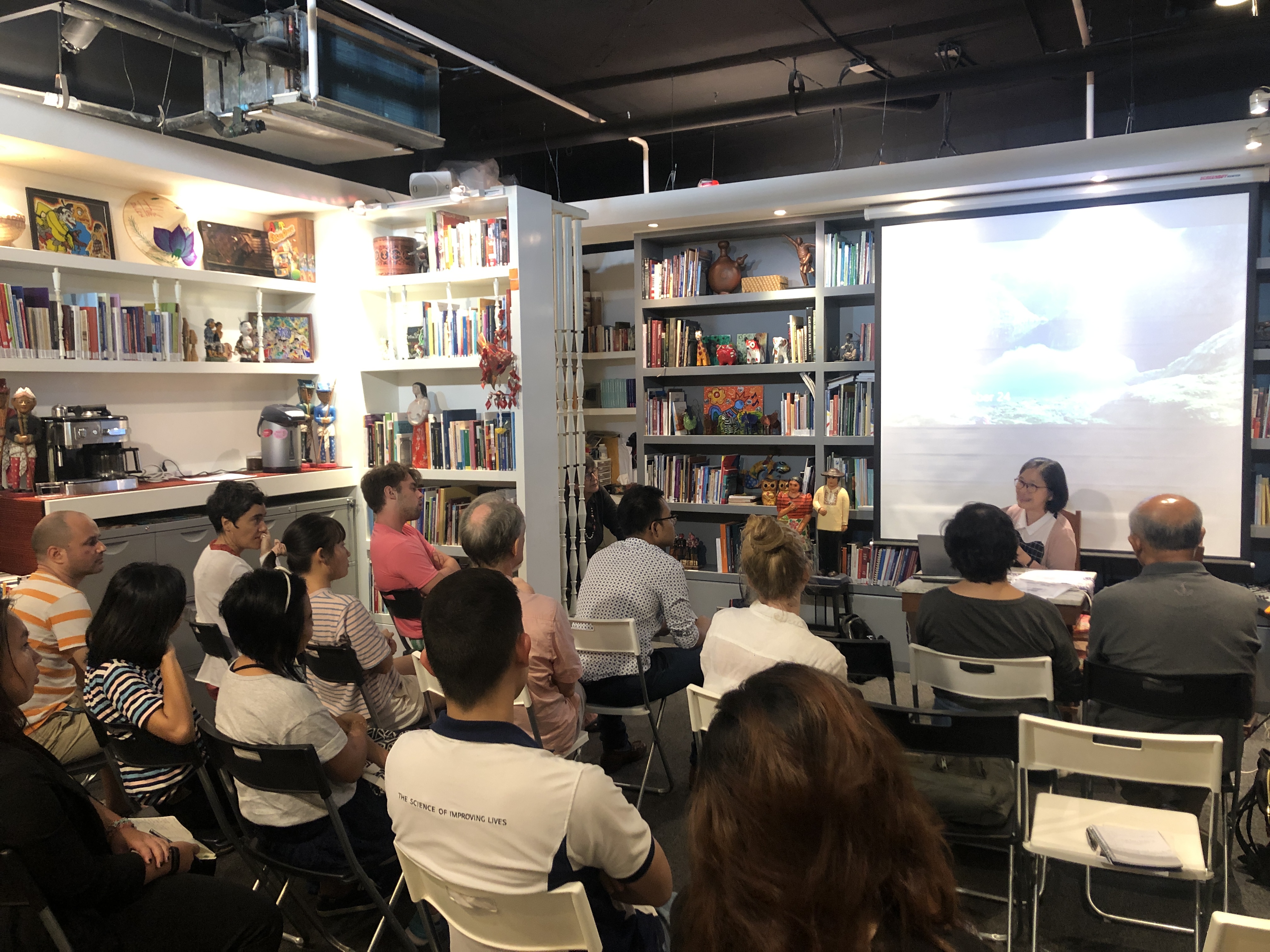 Patcharin speaking to the audience during the book launch event on Sept. 24.