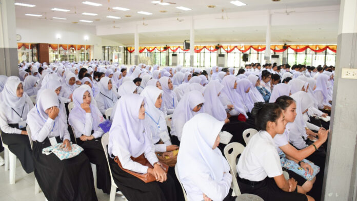 A file photo of Muslim students. Photo: Nakhon Si Thammarat Rajabhat University