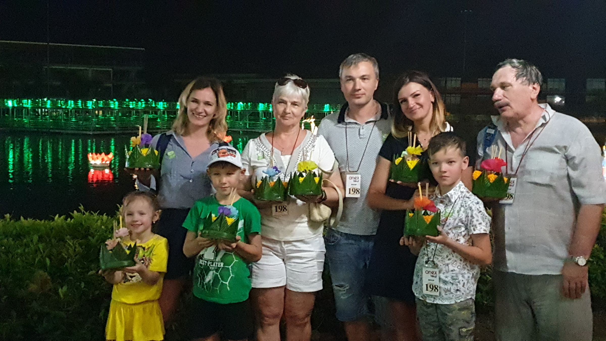 Tourists at a Loy Krathong event on Nov. 11, 2019 at Nong Nooch Tropical Garden in Pattaya.