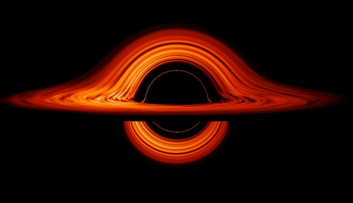 An artist's rendition of a black hole. Image: NASA