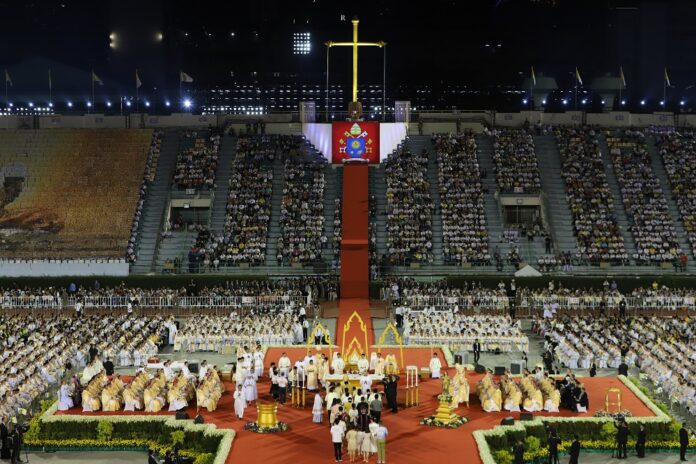 Mass conducted by Pope Francis in Bangkok on Nov. 22, 2019.