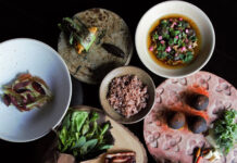 Thai Pride Rides High As Local Chefs Snag Michelin Stars Dishes in an five-course menu at 80/20, includes a curry puff, pork jowl in red koji, burnt banana leaf ice cream. Photo: 80/20bkk / Facebook
