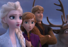 Review: An Evolved Iceman? Kristoff Steps up in ‘Frozen 2’ This image released by Disney shows Elsa, voiced by Idina Menzel, from left, Anna, voiced by Kristen Bell, Kristoff, voiced by Jonathan Groff and Sven in a scene from "Frozen 2." Image: Disney via AP