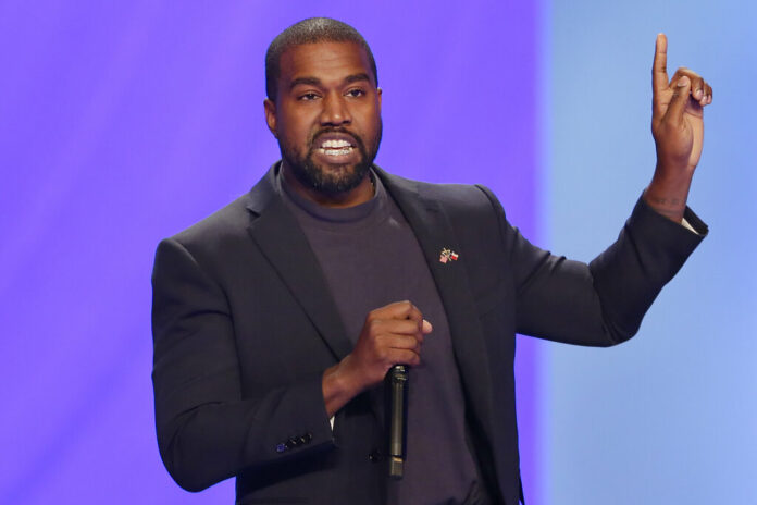 In this Nov. 17, 2019 file photo Kanye West answers questions from Sr. pastor Joel Osteen during the 11 am service at Lakewood Church, in Houston. Photo: Michael Wyke/ AP