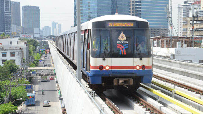 A file photo of BTS Skytrain. A file photo of BTS Skytrain.