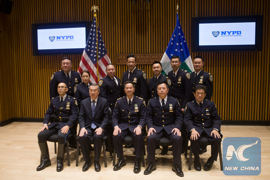 NYPD Headquarters. Shomrim Fraternal Police. American Officer.