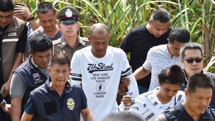 Noi Nilthes after his surrender on Nov. 6, 2019 in Khao Chakan, Sa Kaeo.