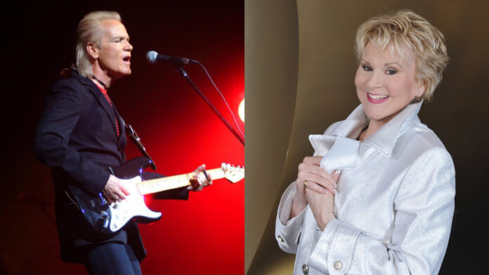 Recent photos of Brian Hyland, left, and Peggy March, right.