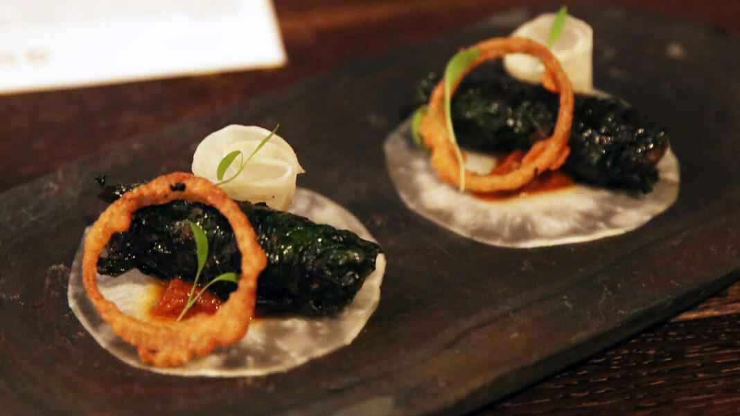 Wagyu Beef in Betel Leaf