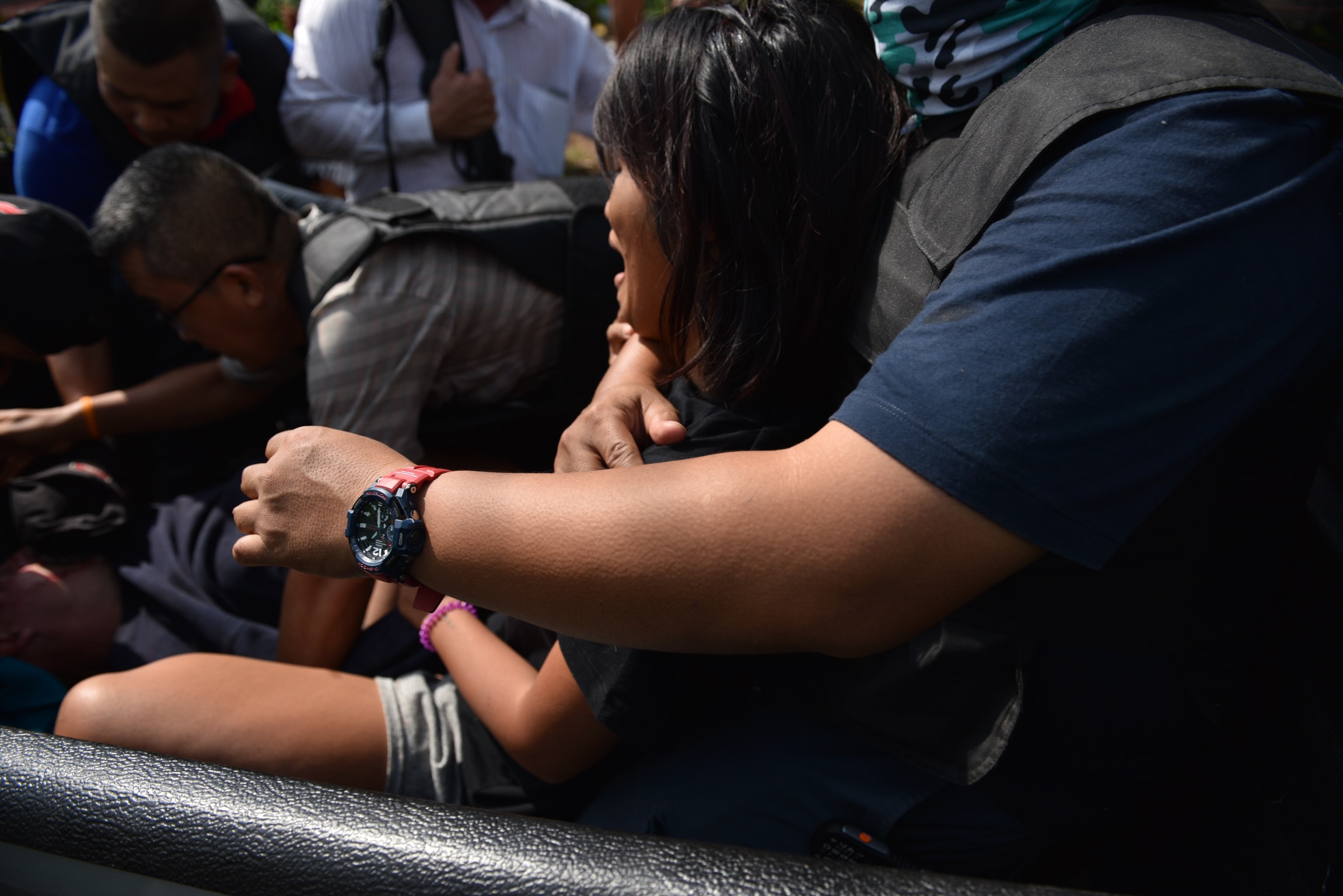 Sirinapa after her arrest on Nov. 6, 2019 in Khao Chakan, Sa Kaeo.