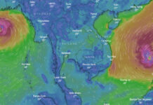 Keep Calm: ‘Nakri’ Storm and ‘Bulbul’ Cyclone Unlikely to Affect Thailand Image: Windy