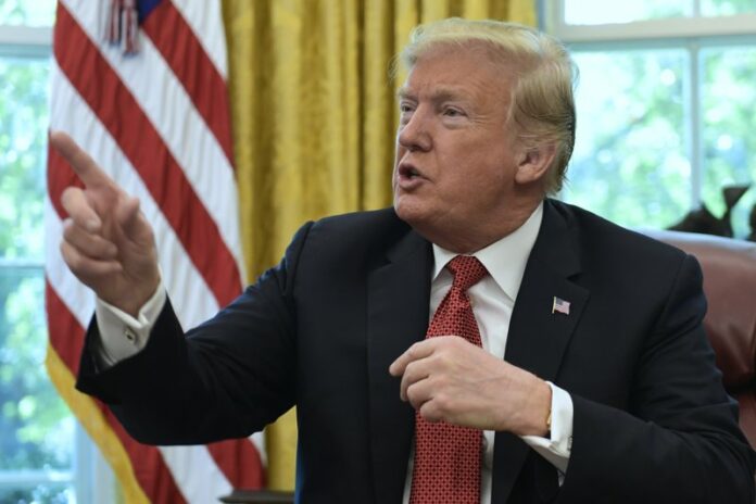 A file photo of US President Donald Trump. Image: Associated Press