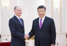 Xi Stresses Strong Strategic Support Between China, Russia Chinese President Xi Jinping meets with Russian Security Council Secretary Nikolai Patrushev at the Great Hall of the People in Beijing, capital of China, Dec. 2, 2019. Photo: Li Tao/ Xinhua