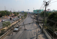 Driver Takes Down 12 Utility Poles, Injuring 7
