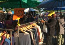 Bangkok Feels the Chill as Temperatures Dip to 17C People purchase jackets Dec. 6, 2019 at a market in Bangkok.