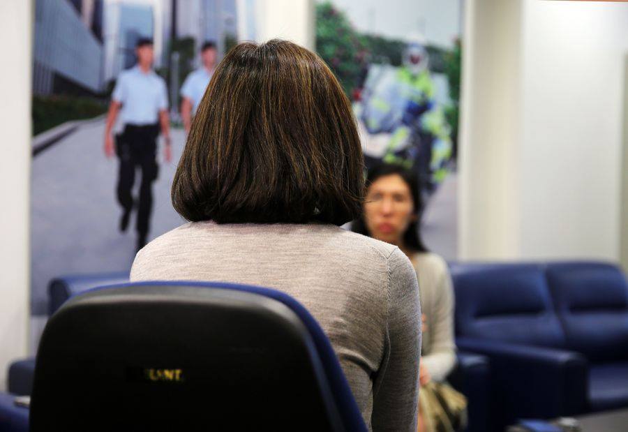 May, Hong Kong police officer Alex's wife tells Xinhua on Nov. 27, 2019 in south China's Hong Kong that she will continue to support Alex. Photo: Xinhua