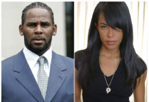 R.Kelly Charged With Paying Bribe Before Marriage to Aaliyah This combination photo shows singer R. Kelly after the first day of jury selection in his child pornography trial at the Cook County Criminal Courthouse in Chicago on May 9, 2008, left, the late R&B singer and actress Aaliyah during a photo shoot in New York on May 9, 2001. Federal prosecutors are accusing singer R. Kelly of scheming with others to pay for a fake ID for an unnamed female a day before he married R&B singer Aaliyah, then 15 years old, in a secret ceremony in 1994 according to a revised indictment filed Thursday, Dec. 5, 2019. Photo: AP