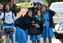School Bans Bangs to Prevent Girls From Copying ‘K Pop Hairstyle’ Students at Siyanusorn School on Dec. 11, 2019.