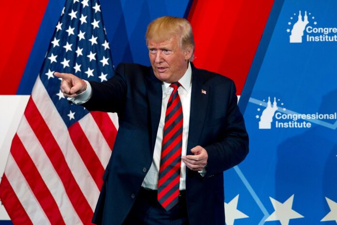 A file photo of US President Donald Trump. Image: Associated Press