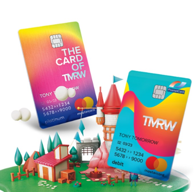 ALT: cash back credit card by TMRW ALT: cash back credit card by TMRW