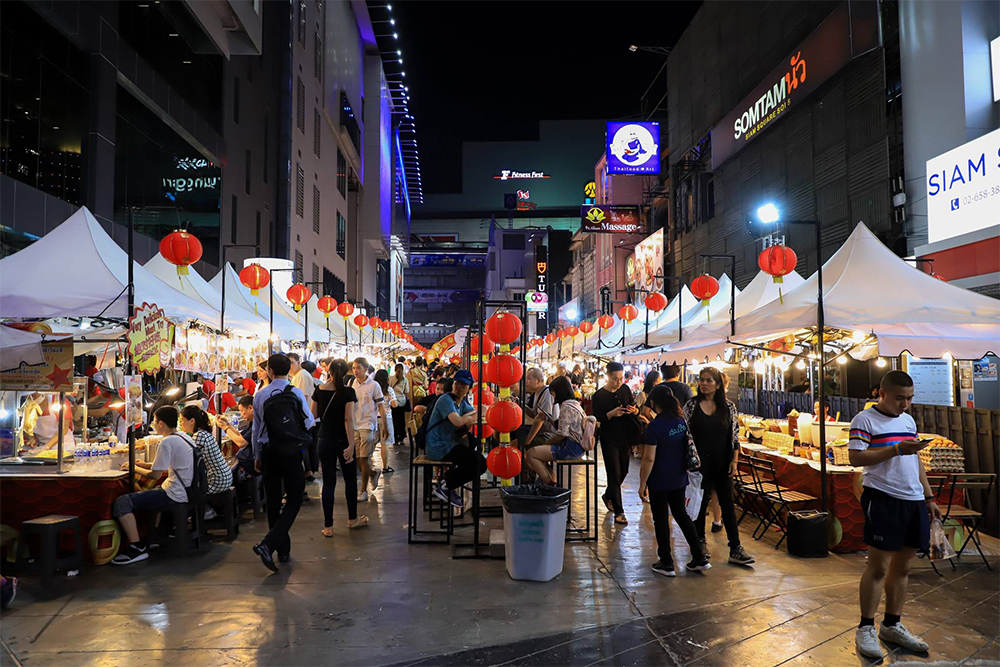 Chinese New Year celebration at Siam Square in 2018.