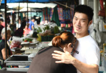 Future Forward Leaders Brace For Judgement Day Future Forward leader Thanathorn Juangroongruangkit embraces his supporter during his visit to Wongwian Yai Market on Jan. 19, 2020.