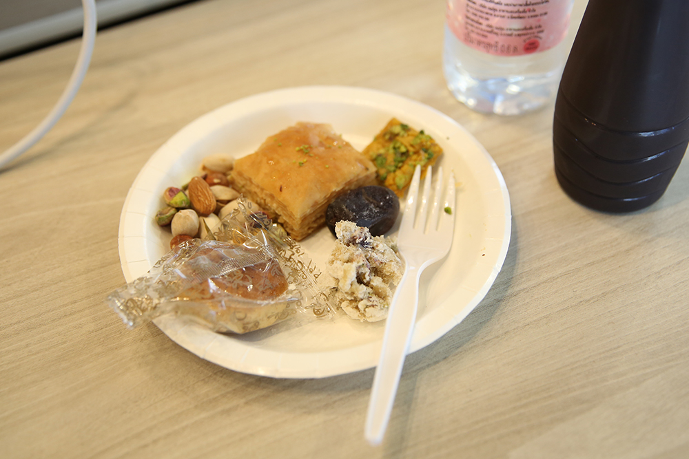 Baklava and Iraqi snacks.