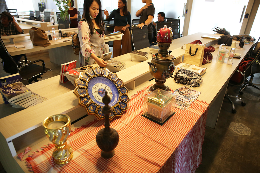 Some of the Kurdish goods he brought from his trip.