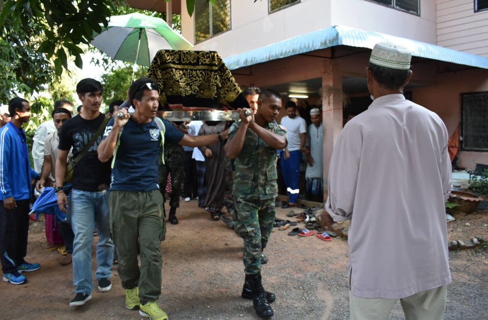 Petty Officer 1st Class Bayroot Pakbara's funeral on Dec. 27, 2019 at Satun province.
