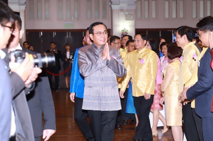 PM Prayuth Chan-ocha at Government House on Jan. 16, 2020.
