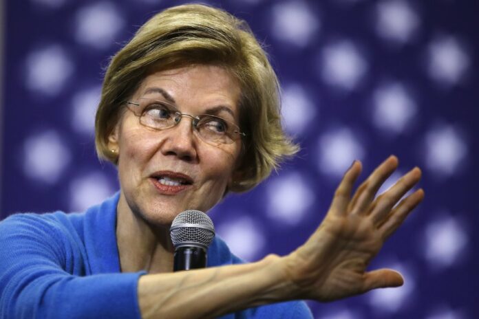 Democratic presidential candidate Sen. Elizabeth Warren, D-Mass., speaks during a campaign event, Saturday, Feb. 1, 2020, in Davenport, Iowa. (AP Photo/Matt Rourke)