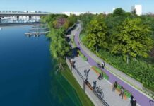 Court Halts Controversial Chao Phraya Promenade Project A rendering of the proposed Chao Phraya broadwalk.