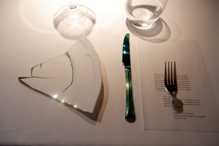 Karmakamet Conveyance's table setting.