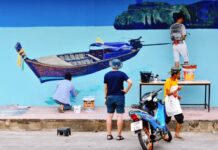 Thai, Foreign Painters Bring Street Art to Satun (Photos)