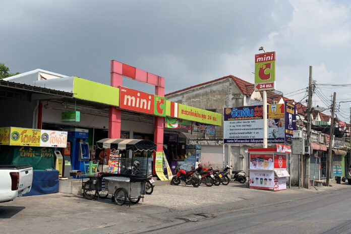 A Mini Big C convenience store in Bangkok’s Sai Mai district where the incident took place.