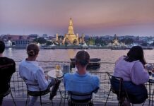 At Riverside Bar, an Eagle’s Eye View of Bangkok’s 2 Iconic Temples