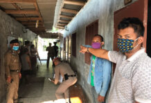 Two Thai Men Confess to Raping American Tourist on Koh Phangan Pongsathorn Patint and Rajan Kaewkohlaba during their crime reenactment at a resort on Koh Phangan on March 20, 2020.