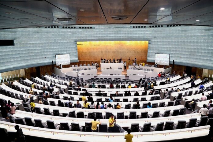 A file photo of a Senate meeting. A file photo of a Senate meeting.