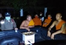 Drunk Monks on Pickup Truck Busted for Curfew Violations