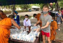 Stranded Russian Teaches English, Helps Out at Temple
