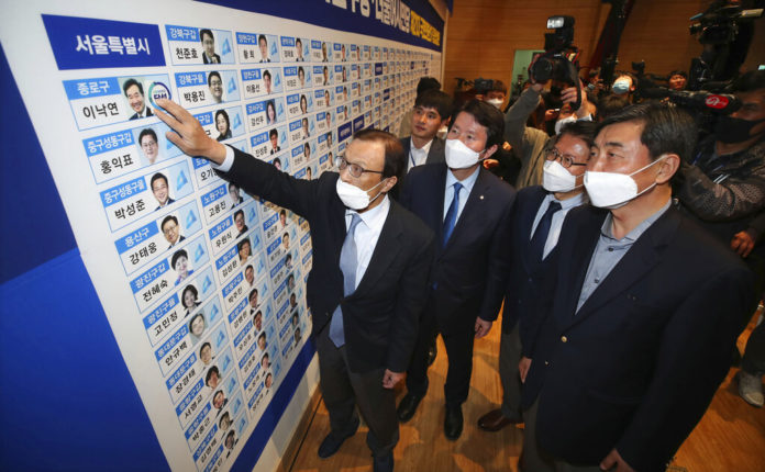 Virus Outbreak South Korean Elections