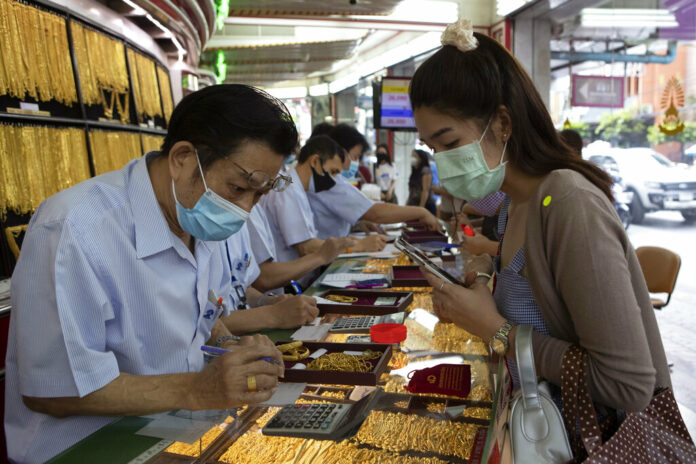 Virus Outbreak Thailand Gold Sell Off