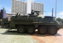 Army ‘Postpones’ 4.5 Bil. Baht Arms Deal After Online Outrage Stryker infantry carrier vehicles during a handover ceremony at the Army Headquarters on Sept. 12, 2019.