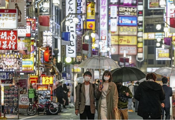 Kyodo file photo of Tokyo's entertainment district Kabukicho