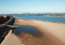 US Study Insists China’s Dams to Blame For Mekong Drought In this Jan. 5, 2020 photo, a sandbar is visible in the Mekong River in Nakhon Phanom province.